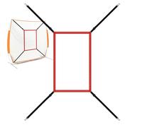 Strike Zone Target para lanzar el objetivo de la zona de bateo de béisbol de red, disco objetivo de lanzamiento de softbol ajustable de béisbol | Red de entrenamiento de béisbol para golpear, golpear