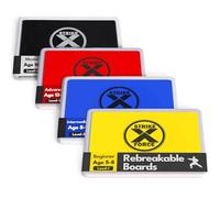 STRIKEXFORCE Tablas de boxeo irrompibles, tabla de karate y artes marciales de taekwondo, tabla de romper karate para niños y adultos, equipo de boxeo y tabla de romper de karate (paquete de 4)