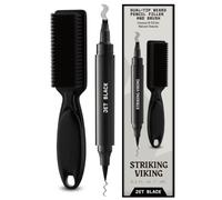 Striking Viking Beard Pencil Filler - Juego de lápices para barba resistentes al agua, realistas y duraderos con 1 pluma y pincel, mejora el vello facial