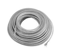 Strimmer Line 2 mm/3 mm x 5 m/10 m/15 m/45 m de alambre de acero nailon hierba recortadora línea larga redonda cortacésped cortacésped cuerda de repuesto multialambre alambre de acero cuerda (3 mm x