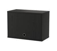 String Armario con puerta abatible String Fresno teñido de negro. 58x30 cm