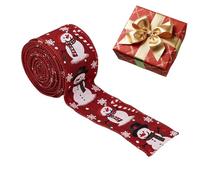 String Burlap Decorative 5.46 Yard For Homecoming Hair Flower Birthday Party Tree | Wired Christmas Ribbon | Snowman Ribbons For Crafts | Decorative Christmas Ribbon String Burlap Garland Tree Hair F