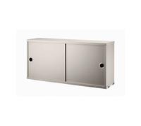 String Cabinet con puertas correderas String Beige. 78x20 cm