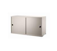 String Cabinet con puertas correderas String Beige. 78x30 cm