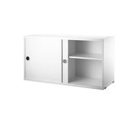 String Cabinet con puertas correderas String Blanco. 78x30 cm