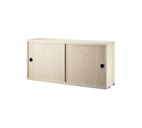 String Cabinet con puertas correderas String Chapa de fresno. 78x20 cm