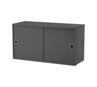 String Cabinet con puertas correderas String Gris oscuro. 78x30 cm