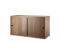 String Cabinet con puertas correderas String Nogal. 78x30 cm