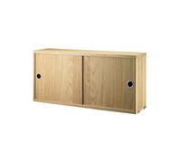 String Cabinet con puertas correderas String Roble. 78x20 cm