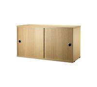 String Cabinet con puertas correderas String Roble. 78x30 cm
