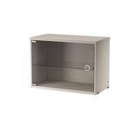 String Cabinet vitrina con puertas correderas de cristal String Beige. 58x30 cm