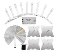 String Clearance Measuring Tool - Hardened Metal Action Scale, Compact Setup Reference Device, Instrument Alignment Aid | Acoustic Electric Workshop Application, Fretboard Setup Support Equipment