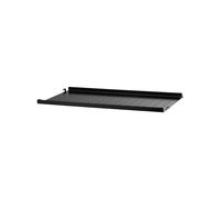 String Estante String metal Negro. 58x20 cm. borde bajo