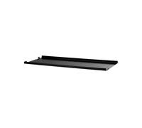 String Estante String metal Negro. 78x20 cm. borde bajo
