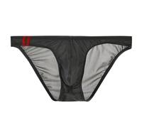 String Herren Skin Men's Exotic Apparel Low Rise Briefs Comfortable Underwear for Daily Wear Home Leisure Outdoor Hiking Soft Breathable Fabric Design Schleife Dessous, gris, L