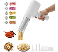String Hopper Maker Electric, Idiyappam Maker Electric, Cordless Pasta Machine with 5 Interchangeable Mold, 5-In-One Homemade Noodle Makers for Making Spaghetti Linguine