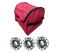 String Light Storage 26.5x26.5x27cm | Tear-Proof Large Capacity Organizer With 3 Reels - Waterproof Light Storage Container - For Christmas Packing Moving Home Attic Garage