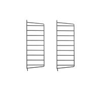 String Panel de pared String Negro. 50x20 cm. paquete de 2