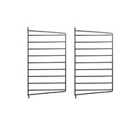 String Panel de pared String Negro. 50x30 cm. paquete de 2