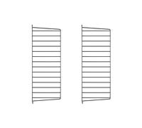 String Panel de pared String Negro. 75x30 cm. paquete de 2