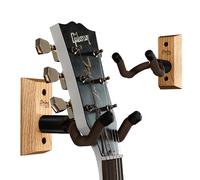String Swing percha de guitarra - Gancho Soporte para guitarras eléctricas y acústicas y bajos - Soporte accesorios hogar o estudio pared - Instrumentos musicales seguro - madera sólida roble