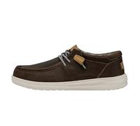 Zapatos de Hombre Hey Dude Wally Grip 40175 Mocasines Ponerse Memory Foam Marrón