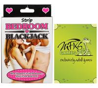 Strip Bedroom Blackjack - Adult Card Game For Couples - Bundle - 2 Items by MFKS Games