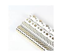 Stripe Design Wrapping Paper, Mini Roll for Birthday And Christmas, Premium Quality Kraft Material Ensures Durability And Style, Multi-Pack Ideal For