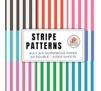 Stripe Pattern Scrapbook Paper: Classic Striped Craft Paper for Scrapbooking, Card Making, Junk Journals and DIY Crafts 40 Pages