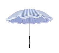Striped Beach Umbrella, Portable Windproof Umbrella, Windproof Frame with Sturdy Panel, Sun Protection Utility with Refined Coating, 43.31 Inches Patio Category, Backyard Yard Outside Gear for Travel
