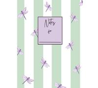 Striped Dragonfly Composition Notebook | College Ruled Journal for School, College & Everyday Notes