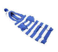 Striped Pet Sweater for Dogs & Cats | Warm Winter Turtleneck Clothing | Breathable Soft Polyester Material | Reusable Cat Dog Sweater for Small Medium Large Pets (MYD70 blue)