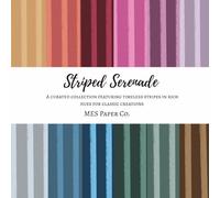 Striped Serenade Scrapbook Paper Design: 36 double-sided subtle elegant backgrounds for scrapbooking, journaling, photo albums, card making, and paper ... aesthetic pastel, cool, warm tone color ways
