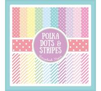 Stripes and Polka Dots Scrapbook Paper: Rainbow Pattern Craft Paper Pad For Scrapbooking, Mixed Media, Decoupage, Junk Journals & Paper Crafts; 8.5 x 8.5"