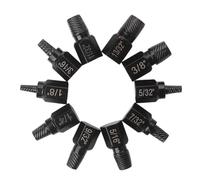 Stripped Fastener Remover - Left Hand Spiral Flutes, Heat Treated Alloy, Re | Mechanic Tool Damaged Screw Remover Broken Bolt Extra Garage Workshop Construction Plumbing Woodworking Manufacturing Factory