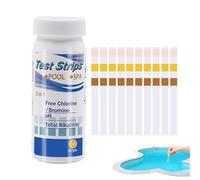 Strips De Prueba De Bañera De Hidromasaje - Strrips De Prueba De Ph De Spa De Piscina | Tiras De Prueba De Calidad Del Agua Para Bañeras De Hidromasaje, Piscinas O Spas. Detección Fácil, Precisa Y Ráp