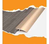 Strisce Di Pavimento 90cm Puertas Profilo Soglia Di Transizione Moldura De Transición De Aluminio Antideslizante Per Parquet E Laminato(Gold,90cm(3ft)*2)