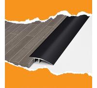 Strisce Di Pavimento 90cm Puertas Profilo Soglia Di Transizione Moldura De Transición De Aluminio Antideslizante Per Parquet E Laminato(Black,90cm(3ft)*1)