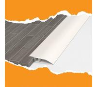 Strisce Di Pavimento 90cm Puertas Profilo Soglia Di Transizione Moldura De Transición De Aluminio Antideslizante Per Parquet E Laminato(Off-white,90cm(3ft)*3)