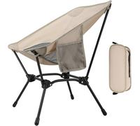 Strixorn Silla Plegable Camping, Silla Plegable Ultraligera Portátil con Bolsa de Almacenamiento portátil, 120 Kg Silla De Camping Ligera con 2 Bolsillos Laterales para Al Aire Libre Senderismo