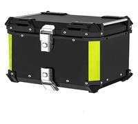 STRJUS Bolsa Trasera Moto Bolsas para Sillín De Motocicleta 80L Aluminio para Baúl Caja para Casco Maleta Trasera Universal Viaje Herramientas Bolsa Alforja Motor(Black-80l)