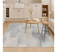 Strloepr Alfombra grande de 1,8 x 2,4 m, beige neutro, gris, moderna, gris, 185 x 245 cm, lavable para salón, dormitorio, apartamento