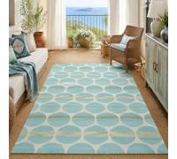 Strloepr Alfombras de área de 59 x 78 pulgadas, 150 x 200 cm, geométrica moderna, azul, beige, verde, lavable, para mesas de centro, sala de estar, dormitorio, oficina, escritorio