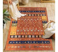 Strloepr Alfombras Grandes de 1,8 x 2 m, Multicolor, Amarillo, Azul, Verde, diseño contemporáneo, Naranja, 180 x 200 cm, Lavable, Accesorios Decorativos para el hogar, Alfombra para el Nuevo hogar