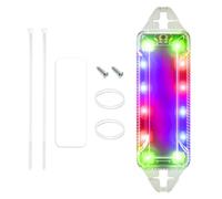 Strobe Lights - 3,62 x 1,1 x 0,55 pulgadas LED Strobe Lights, Anti Colision Flashing LEDs, Solar Lamp Warning Safety | Motorcycle Night Driving for Vehicle Cargo travelling adventure