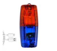 Strobe Shoulder Lights - Rechargeable LED Warning Triangle Light Red Blue Flash | Patrol Safety Clip Light USB | Security Traffic Duty Sanitation Night Visibility Safety SignalLight