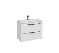 Strohm Teka-Manacor-Mueble de baño con 2 cajones, 100cm, Color blanco