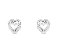 Stroili Oro Pendientes de Mujer Stroili Cuori Plata 925 con Circonitas 1662257.