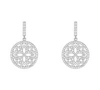 Stroili Oro Pendientes Flor Mujer Plata 925 con Circonitas 1688304.