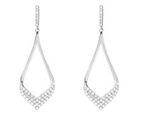 Stroili Oro Pendientes Mujer Plata 925 con Circonitas 1688301.